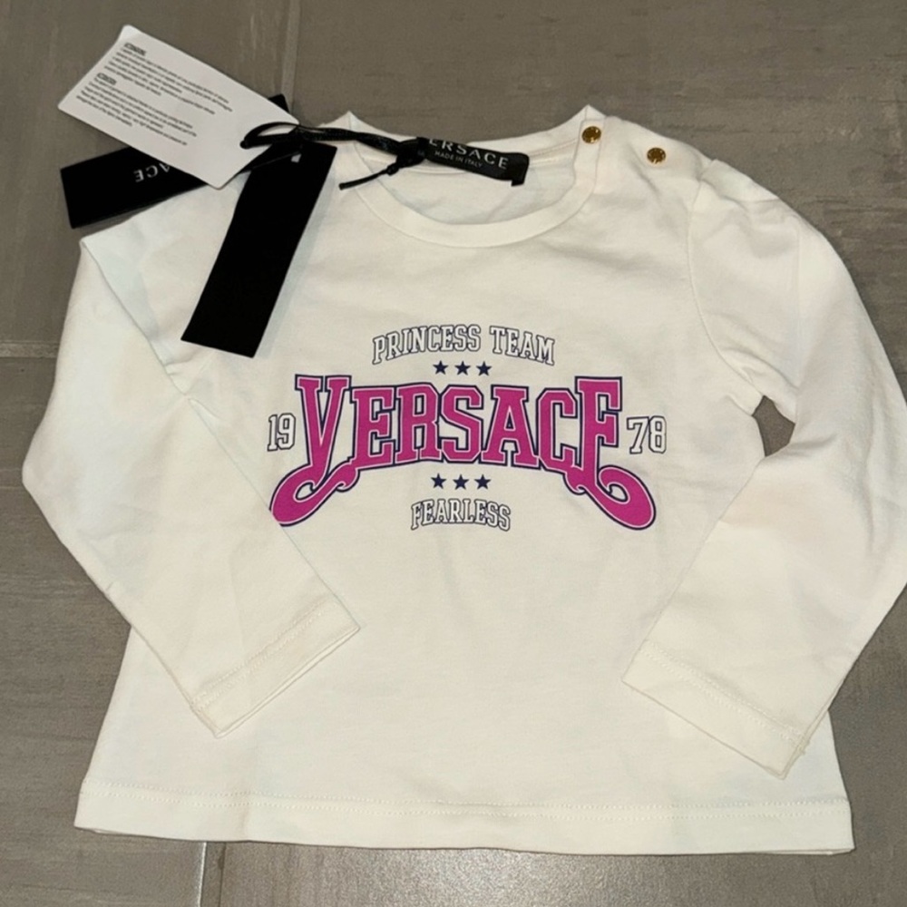 Versace long sleeve baby girl shirt...6-9 months